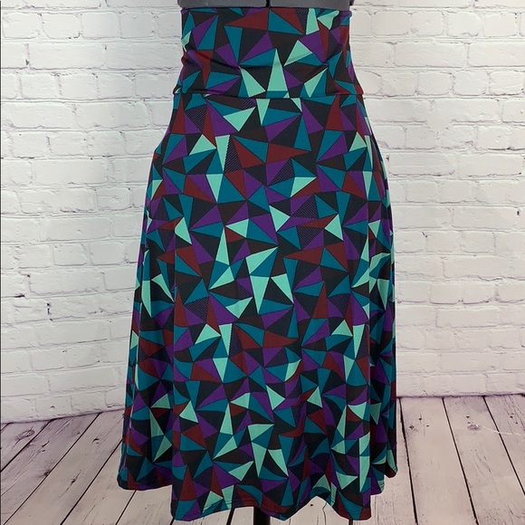 Easy flirty comfy A-Line AzureSkirt foldable waist - Picture 2 of 8